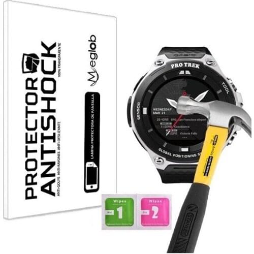 Screen protector Anti-Shock Anti-scratch Anti-Shatter compatible with Casio WSD-F20