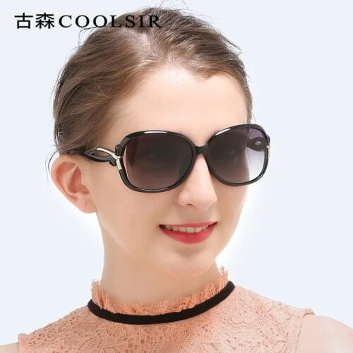 Ladies classic fashion big frame glasses, anti-ultraviolet polarized sunglasses 2229