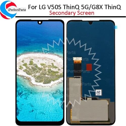 For LG G8X ThinQ LCD Dual Display Touch Panel Screen Digitizer Assembly Secondary Screen For LG V50S LM-V510N LCD Replacement