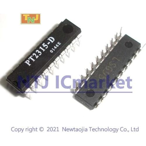 2 PCS PT2315-D DIP-20 PT2315 2-Channel Audio Processor IC CHIP