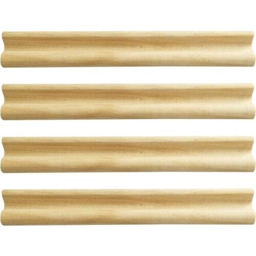 4 Pieces Wooden Domino Racks Domino Tiles Holder Wood Domino Holders Organizer Tray Wooden Racks for Mexican Train Au11 21