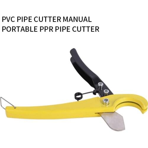 8 Inch Aluminum Alloy Scissors Tube Cutter Tool with Fixed Bracket and Surface Painting Process for Plastic PVC PPR Pipe Cutting
