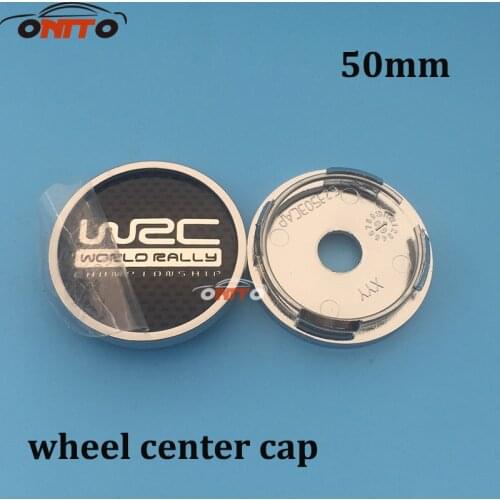 Car Styling 4pcs 50mm Car wheel center cap for WRC Car Wheel Center Cap Hub Caps Car Rims Cover Badge Emblem auto accessories