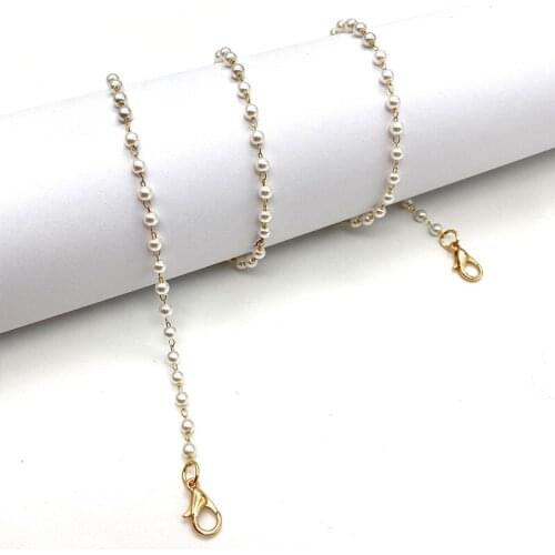 Fashion Reading Glasses Chain For Women Sunglasses Cords Casual 4mm Glass Color Plating Beaded Eyeglass Strap Rope Masks Chain