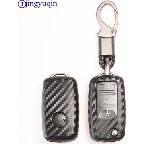 Jingyuqin 2/3 Buttons Car Key Case Cover for VW Volkswagen polo passat b5 golf 4 5 6 jetta mk6 tiguan Gol CrossFox Eos Scirocco