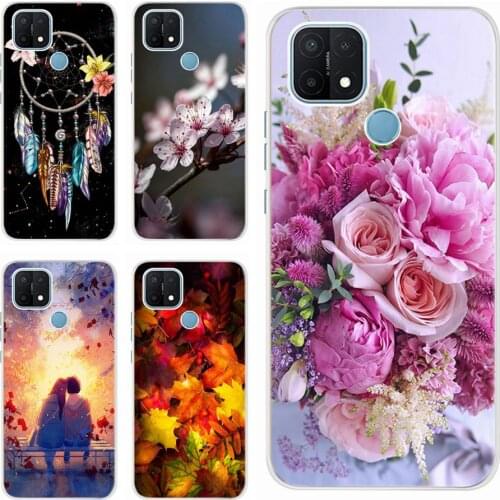 Full Cover For Oppo A15 Case CPH2185 Cute Silicone Slim Fundas For Oppo A15 A 15 OppoA15 Phone Case Soft TPU Coque 6.52'' Bumper