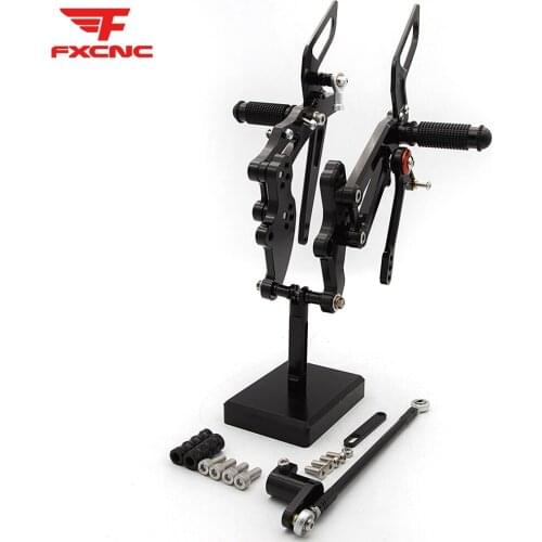 For Aprilia Rs4 125 4t 2011-2016 2015 Cnc Adjustable Aluminu Motorcycle Rearset Footrest Footpeg Alloy Foot Peg Pedal Rear Set