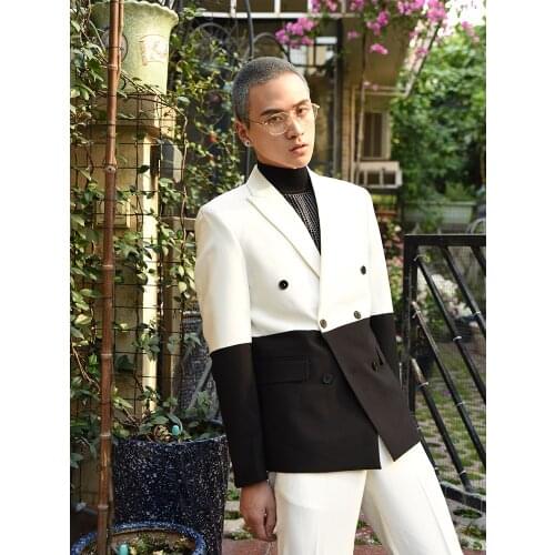 Double Breasted Wedding Suit For Men Terno Masculino Slim Fit Mens Suits Groom Tuxedo 2020 Formal Suit Jackets Best Man Blazer