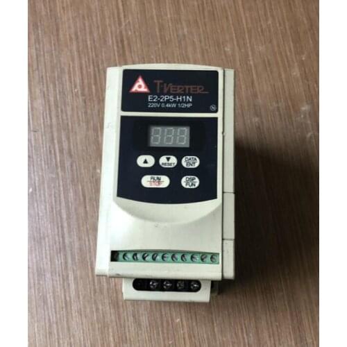 E2-2P5-H1N 0.4KW 220V inverter , used in good condition . 80% appearance new , good working , free shipping