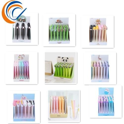 Gel Pen 36 Pcs Per Set Wholesale Cute Office Stationery Kawaii Stationery School Supplies Bussiness Supplies