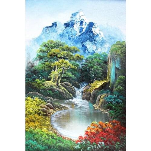Mountain Water Scenery Diamond Painting Round Full Drill Scenic Nouveaute DIY Mosaic Embroidery 5D Cross Stitch Home Decor Gifts