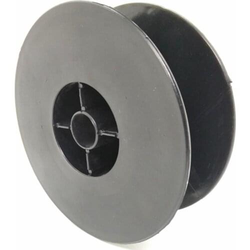 240pcs 135mm/40mm Plastic Spools Wheel Black Empty Wire Bobbins Round for Beading Cord, String Ribbon Jewelry Accessories