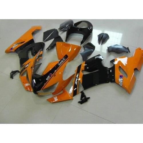 Injection mold Fairing kit for KAWASAKI Ninja ZX6R 636 05 06 ZX 6R 2005 2006 zx6r Orange black Fairings set +gifts AB44