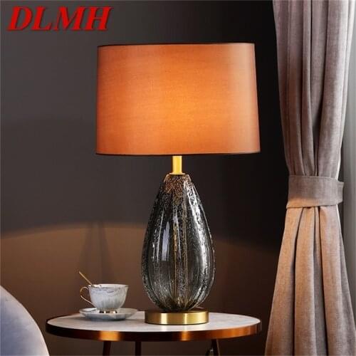 DLMH Nordic Creative Table Lamp Brass Desk Light Contemporary Luxury LED Decoration for Home Bedside