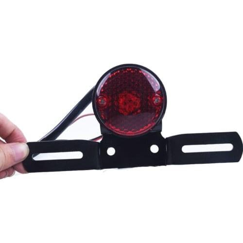 Motorcycle Assembly Round Tail Light For Fits Harleys Choppers Custom Bobber Brake Tail lights Lamps