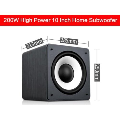 200W 10 Inch High Power Home Subwoofer Speaker W5 Super Subwoofer Passive Speaker Home Theater HiFi Enthusiast Bass Speaker DIY