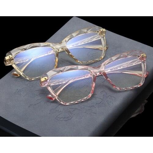 2020 New Fashion Transparent Optical Glasses Frames for Women Cat Eye Frame Men Eyeglasses Prescription Colorful Eyewear Frame