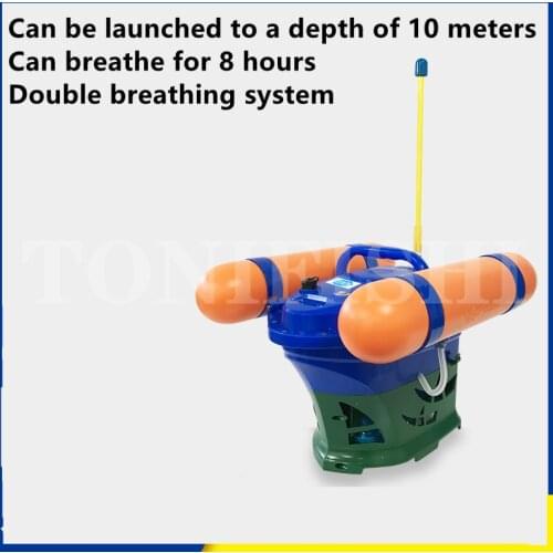 Diving equipment, deep diving, respirator machine, double breathing portable water cylinder oxygen tank set