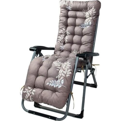 Lounger Cushion Pad Replacement with Fixation Strap Large Printed Rocking Chair Bench Pad for Patio Garden 170*50*8CM UD