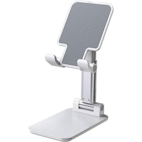 Adjustable Desktop Phone Holder Bracket Portable Fast Wireless Charger Folding Metal Telescopic Tablet Mobile Phone Stand Holder