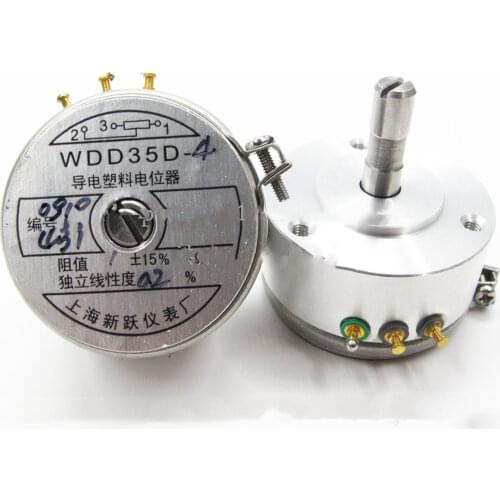 WDD35D4 WDY35D4 1K 2K 5K 10K conductive plastic angular displacement sensor linear 0.1