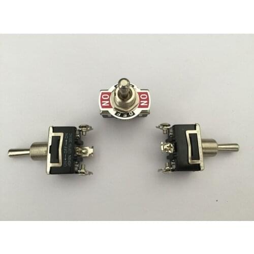 2PCS 3-Pin Toggle Switches ON-OFF-ON Switch Momentary 15A 250VAC