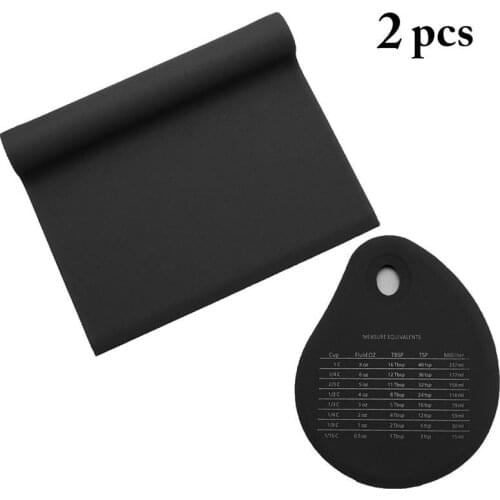 2 Pcs/Set Kitchen Dough Scraper Reusable Flour Dough Scraper Non-Stick Silicone Pastry Baking Scrapers Kitchen Accessories