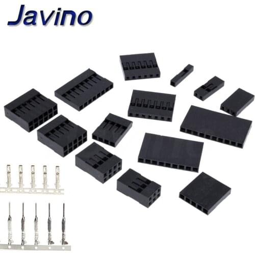 50/25PCS Dupont Plastic Shell 1Pin 2Pin 3Pin 4Pin 7Pin 8pin 9pin 10pin 2.54mm Dupont Connector 1P/2P/3P/4P/5P/6P/7P/8P/9P