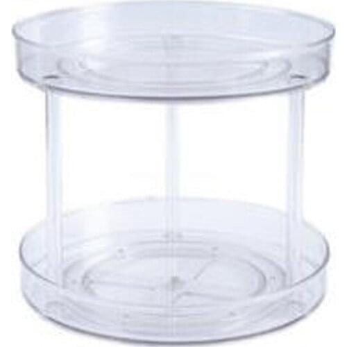 Promotion! 2 Tier Lazy Susan Turntable,Cabinet Organizer for Pantry, Plastic Spice Rack Organizer for Cabinet,9-Inch