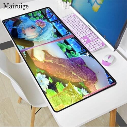 Temptation Girl Pattern Anime Mouse Pad Gamer Accessories XXL Anti-slip PC Computer Keyboard Desk Mat Gaming Mousepad Lockedge