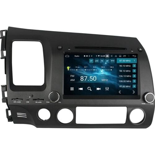 4gb+64gb PX6 6-Core 2 din 8" Android 10.0 Car Radio DVD Player for Honda Civic 2006-2011 GPS Bluetooth 5.0 WIFI Easy Connect