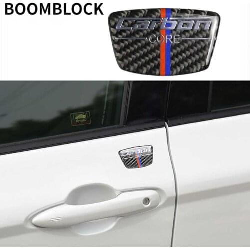 Car Body Door Fender Side B Pillar Cover Carbon Fiber Sticker Decoration Universal Accessories Auto For Toyota Camry 2018 2019