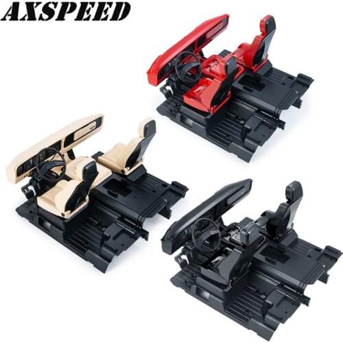 AXSPEED RC Car Full Interior Body Shell Cab Seat Unassembled Kit for 1/10 RC Crawler Traxxas TRX-4 TRX4 Bronco DIY Parts