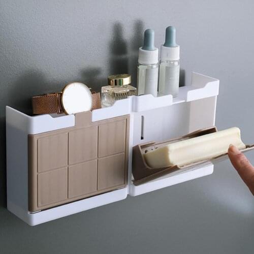 White Concise Facial Cleanser Perfume Soap Rack Storage Box Eco-friendly Waterproof Plastic Soap Dish Storage Organizer For Home