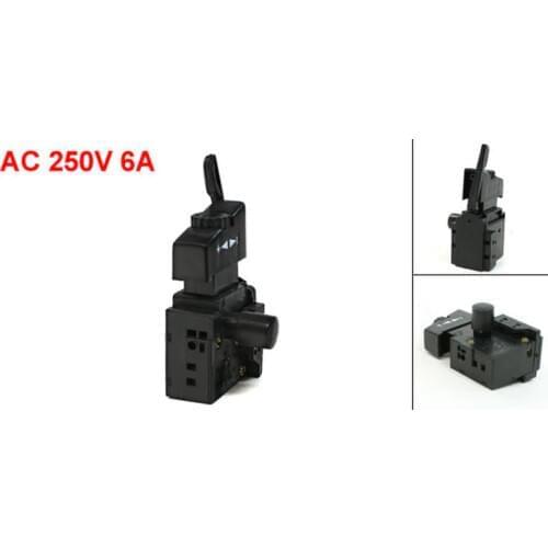 AC 250V 6A Lock on Manual Trigger Switch for Electric Drill 2pcs