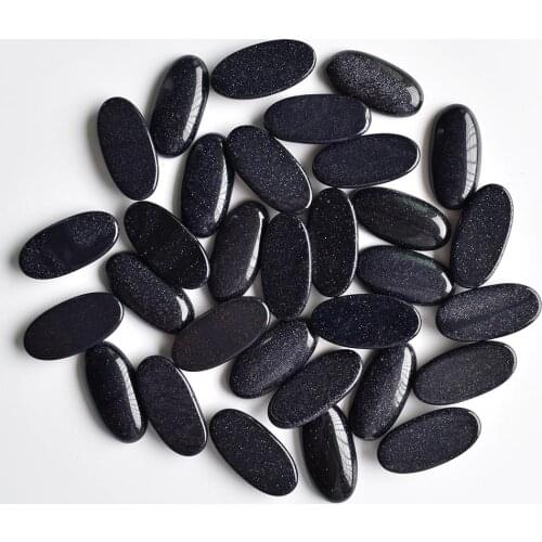 Free shipping fashion blue sand stone oval shape cab cabochons beads for Jewelry making 15x30mm Wholesale 20pcs/Lot
