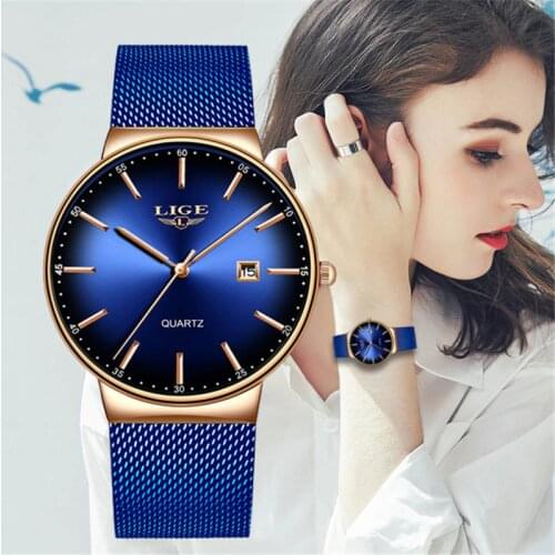 LIGE Creative Watches Women 2019 Cool Luxury Designer Camouflage Watches Fashion Style Watch Classic Black Colorful Dial Watch
