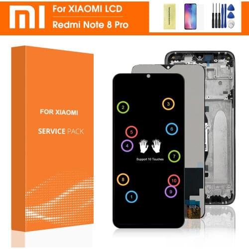 Original for xiaomi Redmi Note 8 Pro display LCD touch screen Assembly replacement for redmi note 8 pro lcd M1906G7I Digitizer