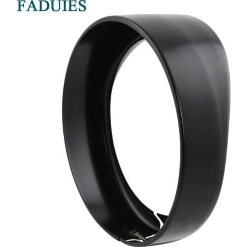 FADUIES 7" Black LED Headlight Trim Ring For Harley- Touring Road King Electra Glide 7inch Headlamp Trim Ring