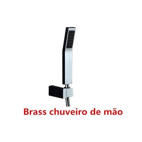 Chorm square brass hand shower +shower hose+ABS holder for hand shower one set for sale German quality