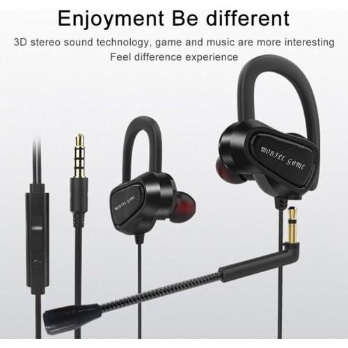KINGSTAR V6B Gaming Headset 3.5mm Plug Wire Earphone E-Sports Chicken Game Headset with Microphone Headphones For Phone PC Gamer