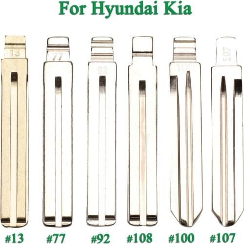 Bilchave 15pcs For Kia K2 K3 K5 Spotage RIO For Hyundai Verna I30 IX35 HB20 Sonata Elantra FOB Remote Key Blade Replacement