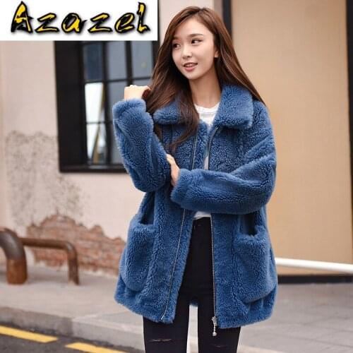 Real Fur Streetwear 100% Wool Jacket Autumn Winter Coat Clothes 2020 Korean Vintage Women Tops Sheep Shearling ZT3248