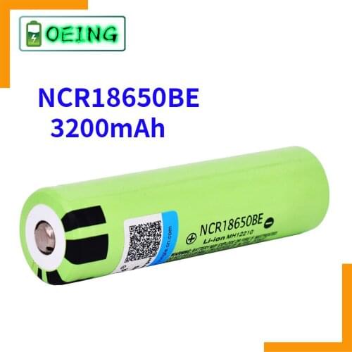 2021 NEW OEING 18650 Battery NCR18650BE 3.7V 3200mah 18650 Lithium Rechargeable Battery For Flashlight Batteries