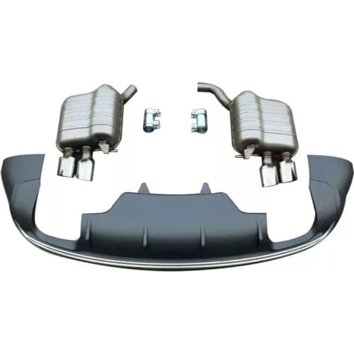 Lively2021 Fit For Audi Refitting Rear Sq5 Outlet Lip Tail Throat Q5 Upgrading Exhaust Pipe Four