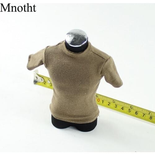 Luckytoy 1/6 Brown Primer T-shirt Clothing Accessories For 12in Figures Dolls Model L50 Limited Collection Solider Toys&Hobbies