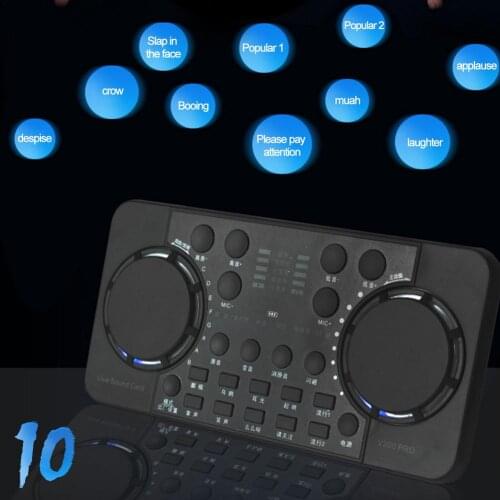 Mixer Live Broadcast Studio Sound Card Singing Mixer Portable Board For Streaming Recording Computer Recording
