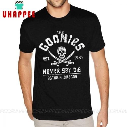 The Goonies Never Say Die White Cotton XXXL For Mens Novelty T-shirts