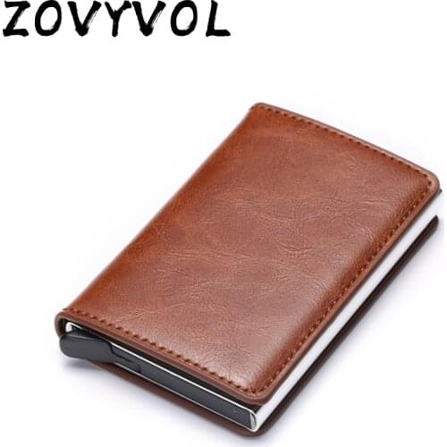 ZOVYVOL Anti Wallet Men Money Bag Slim Mini Purse Male Aluminium Rfid Card Holder Wallet Thin Small Smart Wallet Wallet France