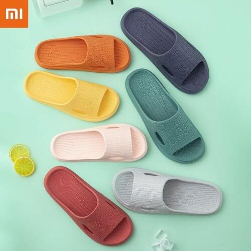 2021 Xiaomi New Summer Home Slippers Soft Ins Tide Bottom Couple Men and Women Non-slip Home Bathroom Sandals for Home Couple